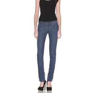 DL1961 Women's Tory Slim Straight Leg Jeans Size 27 Mid Rise Dark Wash Stretch